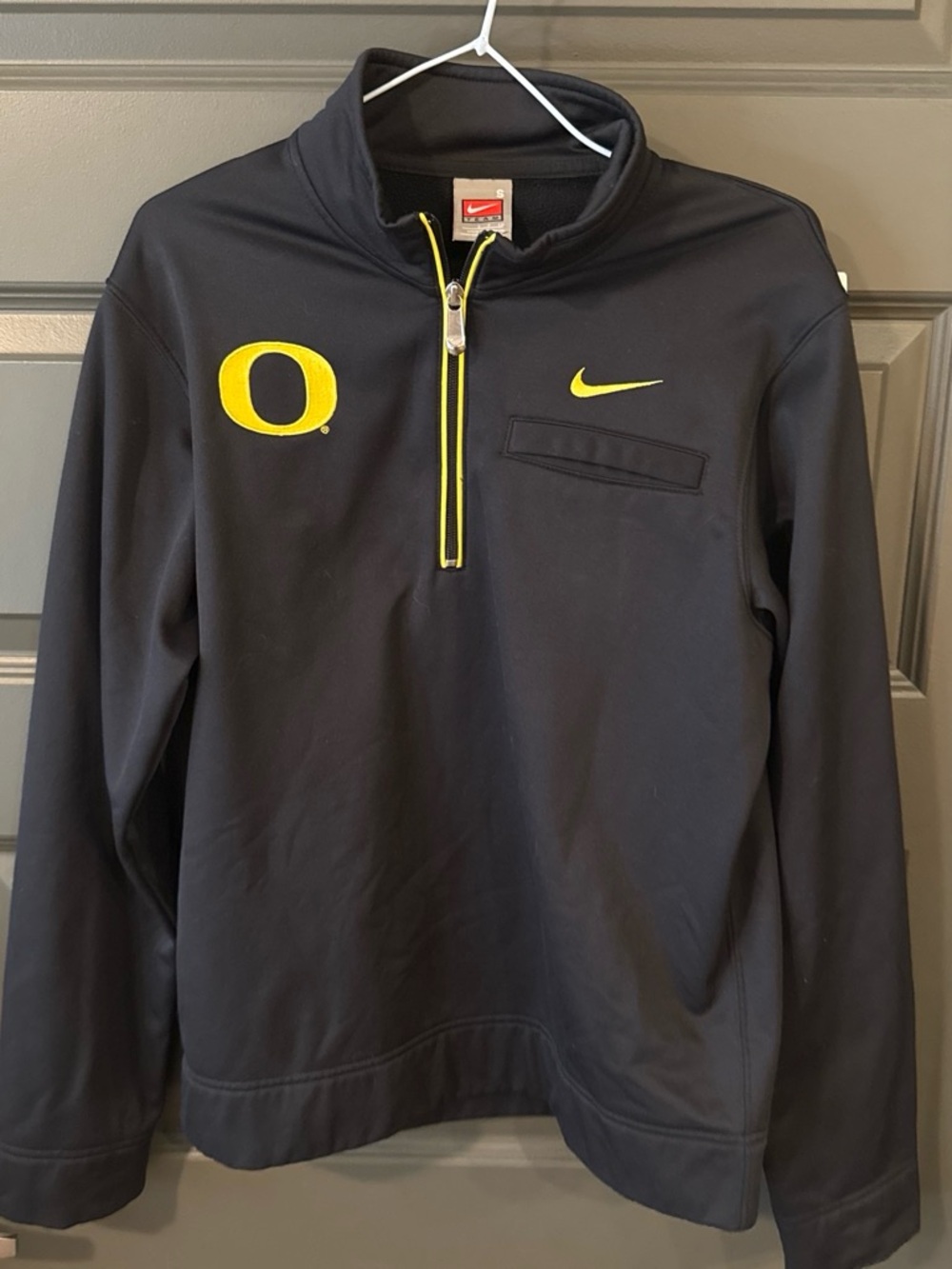 Nike Oregon Ducks 1/4 Zip Athletic Pullover Jacket Small